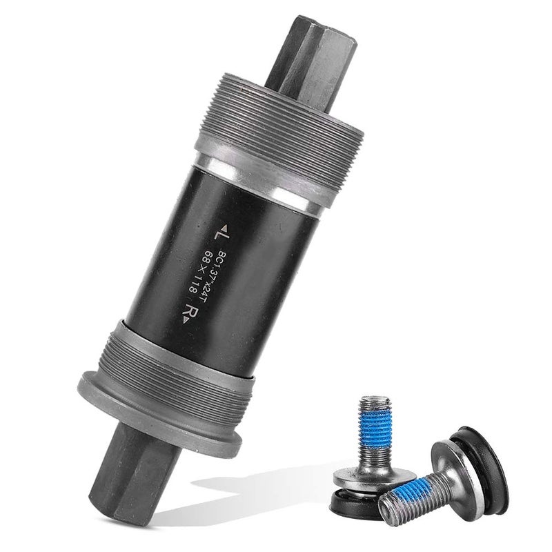 VGEBY1 Bike Bottom Bracket Square Hole Crank Axis, Middle Mountain Bike Center Shaft for Square Tapered Spindle Crank(68X118L) - Image 1
